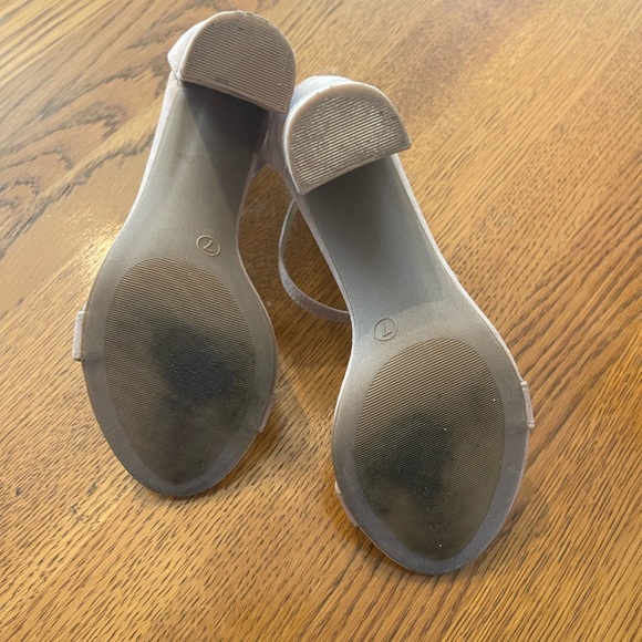 Lulus Taylor Blush Suede Ankle Strap Heels - Picture 4 of 7